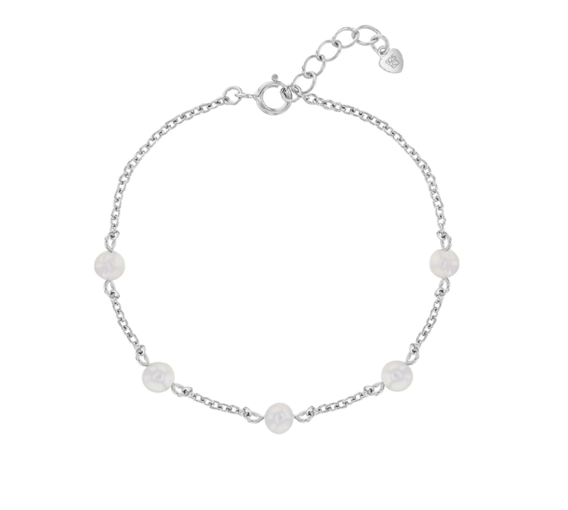 Baby Bracelets:  Sterling Silver, Cultured Pearl Extension Bracelets - Age 3 months - 2.5 - 3 years with Gift Box