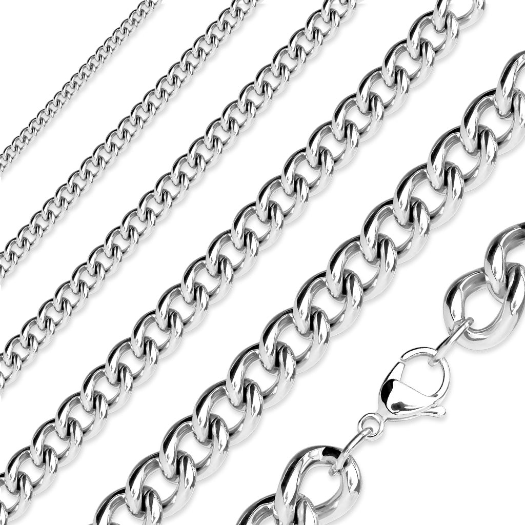 Children's, Teens' and Mothers' Chains:  Surgical Steel Fine Chains 17" (43cm)