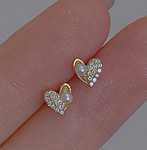 Children's Earrings:  Fairy Kisses Earrings with Push Backs - Fairy Flower with Dew Drop