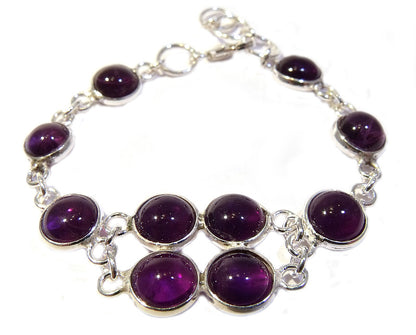 Baby Bracelets:  Sterling Silver and Amethyst Bracelet