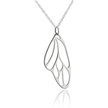 Children's Necklaces:  Sterling Silver Butterfly Wings on Preferred Chain Length