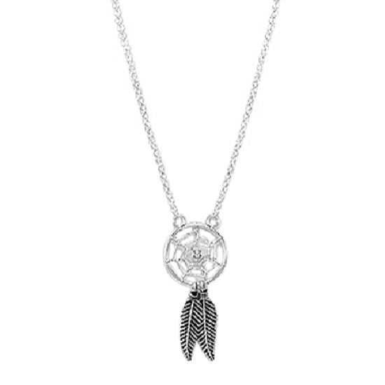 Children's and Teens' Necklaces:  Sterling Silver Dream Catcher Necklaces