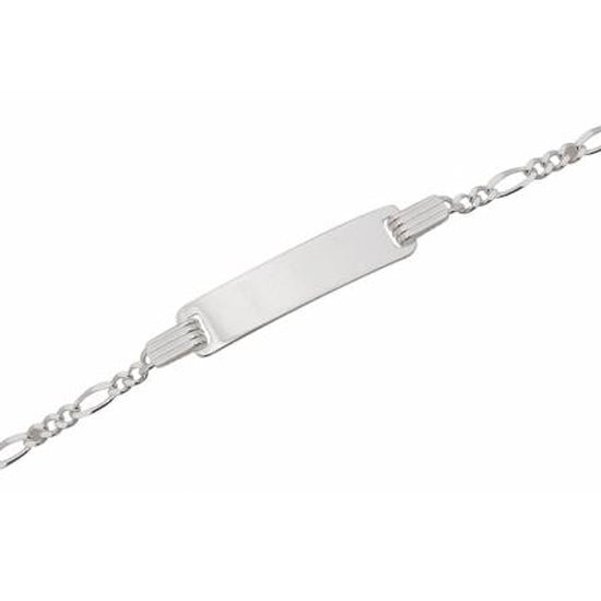 Children's Bracelets:  Sterling Silver Figaro ID Bracelets