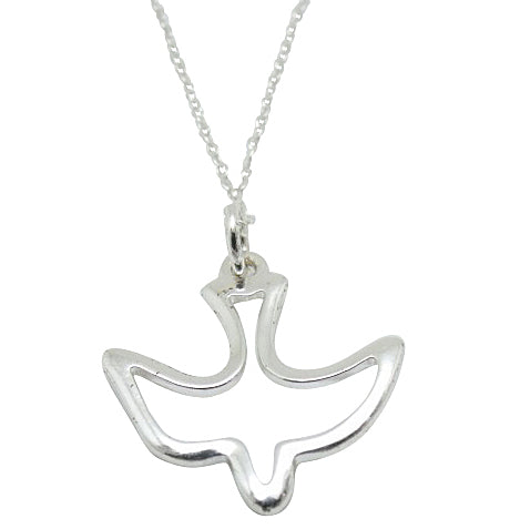Children's and Mothers' Necklaces:  Silver Swallow Necklaces on Choice of Sterling Silver ItalianChain Lengths