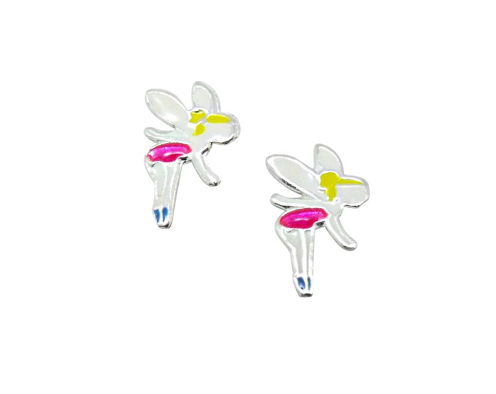 Baby and Children's Earrings:  Sterling Silver Fairy Stud Earrings