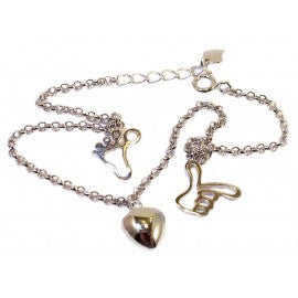 Children's Anklets:  Sterling Silver Anklets with Hand, Foot and Heart NOW BELOW COST!!
