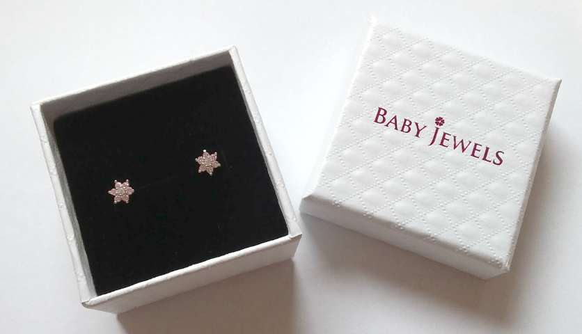 Children's Earrings:  14k Rose Gold Ball Studs 4mm with Screw Backs with Gift Box