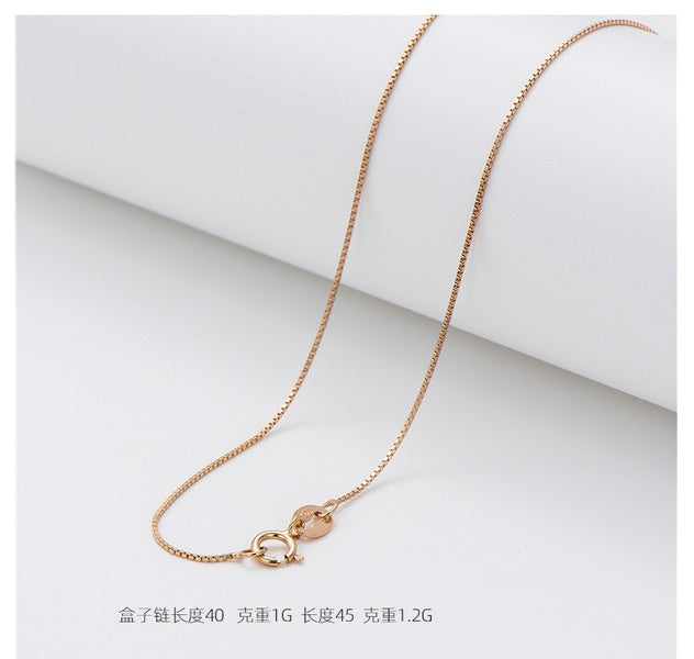 Children's Chains:  18k Rose Gold over Sterling Silver 40cm Chains