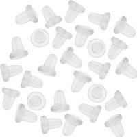 Soft silicone cap backs for baby and children's earrings - safe and secure