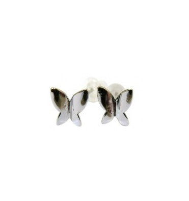 Baby and Children's Earrings:  Sterling Silver Butterfly Earrings