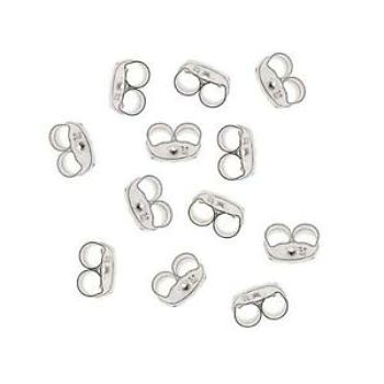 Baby and Children's Earrings:  Sterling Silver Earring Nuts (2)