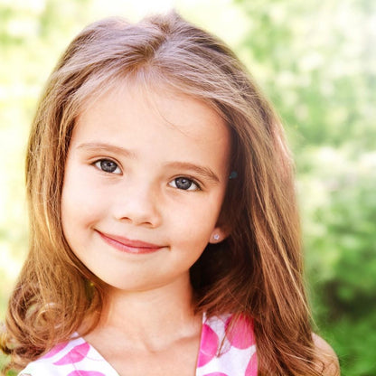 Children's Earrings:  Sterling Silver Pink CZ 5 Prong Set 4mm Screw Back Earrings with Screw Backs