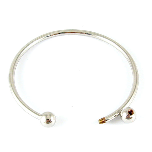 Children's Bracelets:  Silver Plated European style Starter Bangles