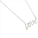 Children's Necklaces:  Sterling Silver "Love" Necklaces