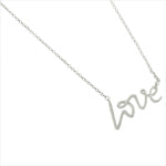 Children's, Teens & Mother Necklaces:  Sterling Silver "Love" Necklaces