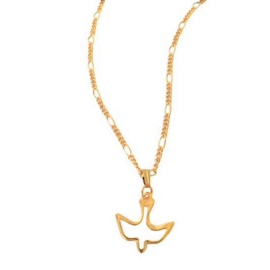 Children's and Mothers' Dove Necklaces:  Gold plated Dove Necklaces 45.5cm