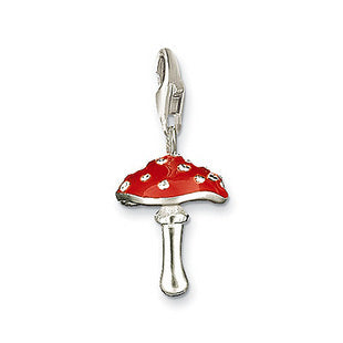 Mothers' and Children's Charms:  Sterling Silver Toadstool Charms