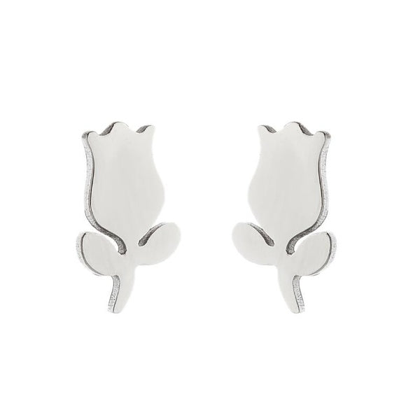Baby and Children's Earrings:  Surgical Steel Tulip Earrings
