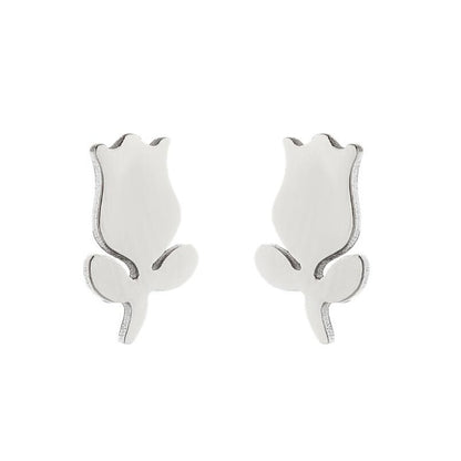 Baby and Children's Earrings:  Surgical Steel Tulip Earrings