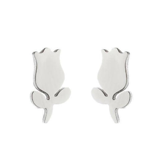 Baby and Children's Earrings:  Surgical Steel Tulip Earrings